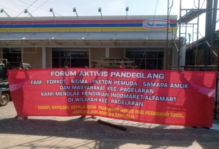 Terlalu Dekat Dengan Pasar Tradisional, Gabungan Aliansi Aktivis  dan Masyarakat Menolak Pendirian Waralaba di Pusat Kota Kecamatan Pagelaran