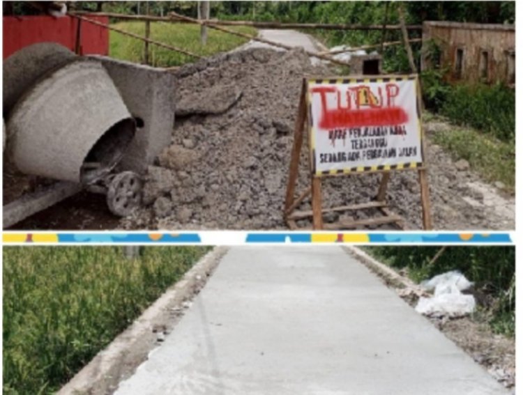 Diduga DD Belum Turun Tapi Proyek Sudah Dikerjakan,Diduga Colong Star Rabat Beton Didesa Pareang-Mekarjaya Dan Disinyalir Labrak UU KIP