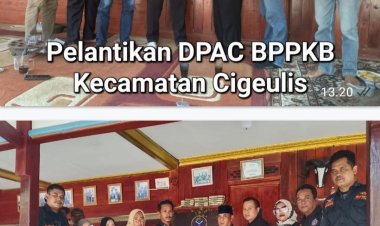 H. Anang Suhendi, Ketua DPC BPPKB Pandeglang, Lantik DPAC Jiput & Cigeulis