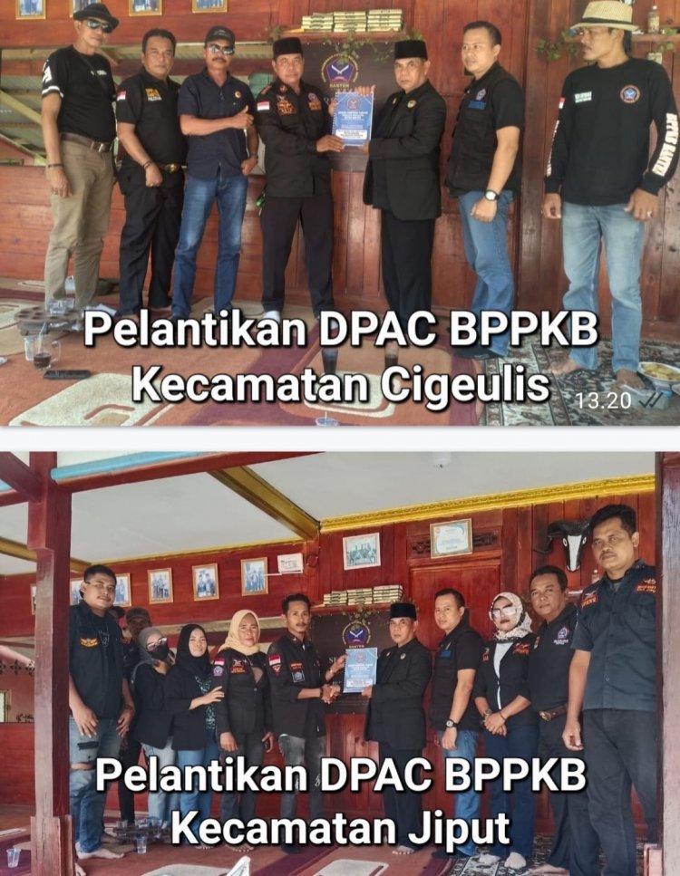 H. Anang Suhendi, Ketua DPC BPPKB Pandeglang, Lantik DPAC Jiput & Cigeulis