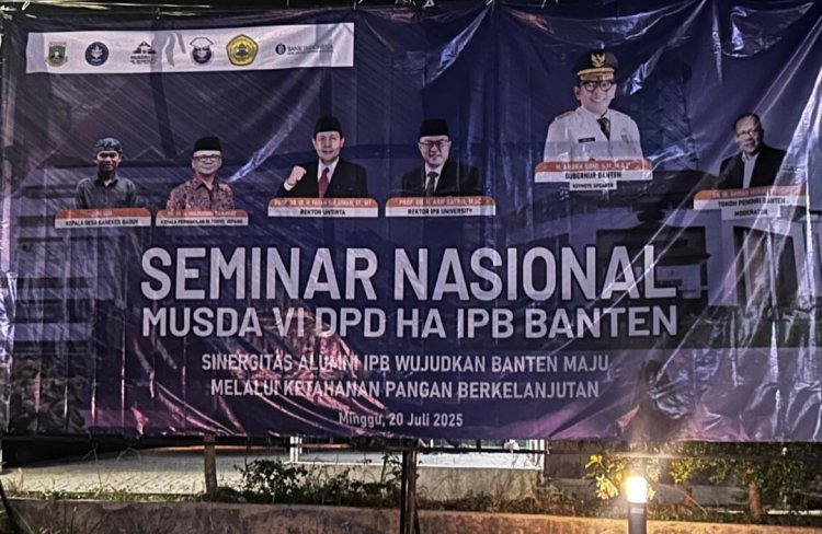 DPD HA IPB Banten 2025-2029, Dinahkodai Dr. Nasir MP Sebagai Ketua Umum & Dr. Dodi Hermawan Sebagai Sekjen
