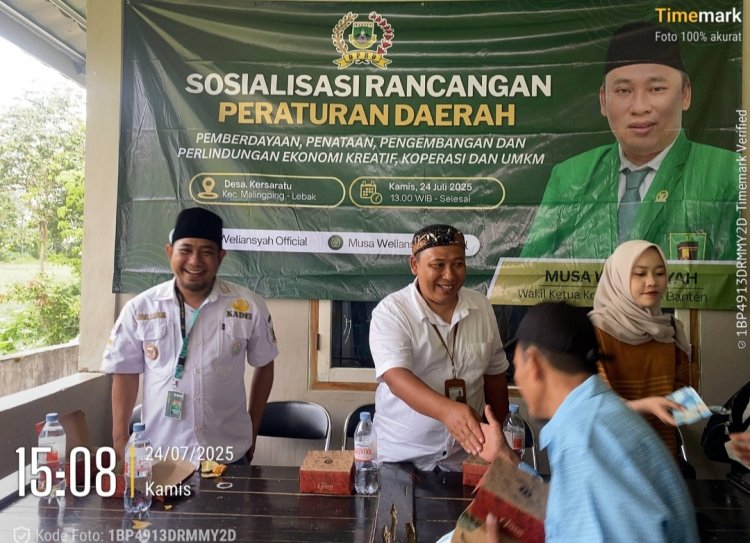 Anggota DPRD Banten, Musa Meliansyah Laksanakan Sosper  Tiga Lakasi Di Kabupaten Lebak