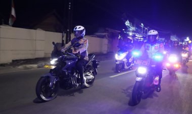 Polres Pandeglang Gelar Patroli Skala Besar Dalam Rangka Cipta Kondisi di Wilayah Hukum Pandeglang