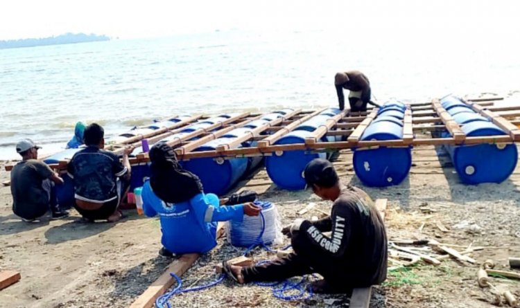 Menggandeng Lembaga Lingkungan Hidup, Lanjutan Penanganan Penyingkiran Kerangka Kapal Tongkang BG Titan 14 di Mulai