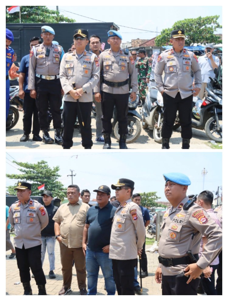 Polres Pandeglang Gelar Pengamanan Aksi Unjuk Rasa Nelayan Labuan Terkait Insiden Laka Laut KM. Cempaka Sari.