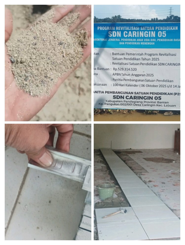 Diduga Abaikan Standar, Proyek Revitalisasi SDN 05 Caringin Terindikasi Gunakan Material di Bawah Spesifikasi GWI Akan Layangkan Surat Konferensi Ke Dinas