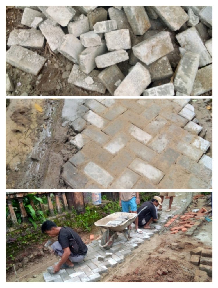Diduga Paving Pecah Sejak Dipasang, Proyek Dana Banprov Banten di Lebak Dinilai Gagal