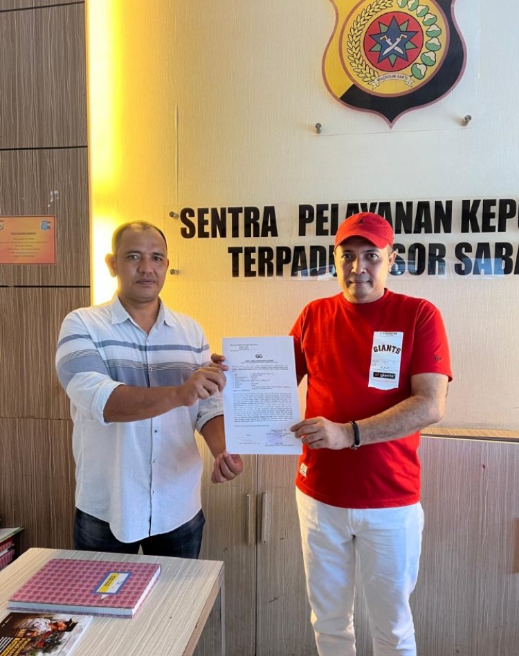 Kaperwil Mitrapol Aceh, Laporkan Dua Pejabat Dan Seorang Kontraktor, Terkait Dugaan Pemalsuan Dokumen Negara, Ke Polres Sabang.
