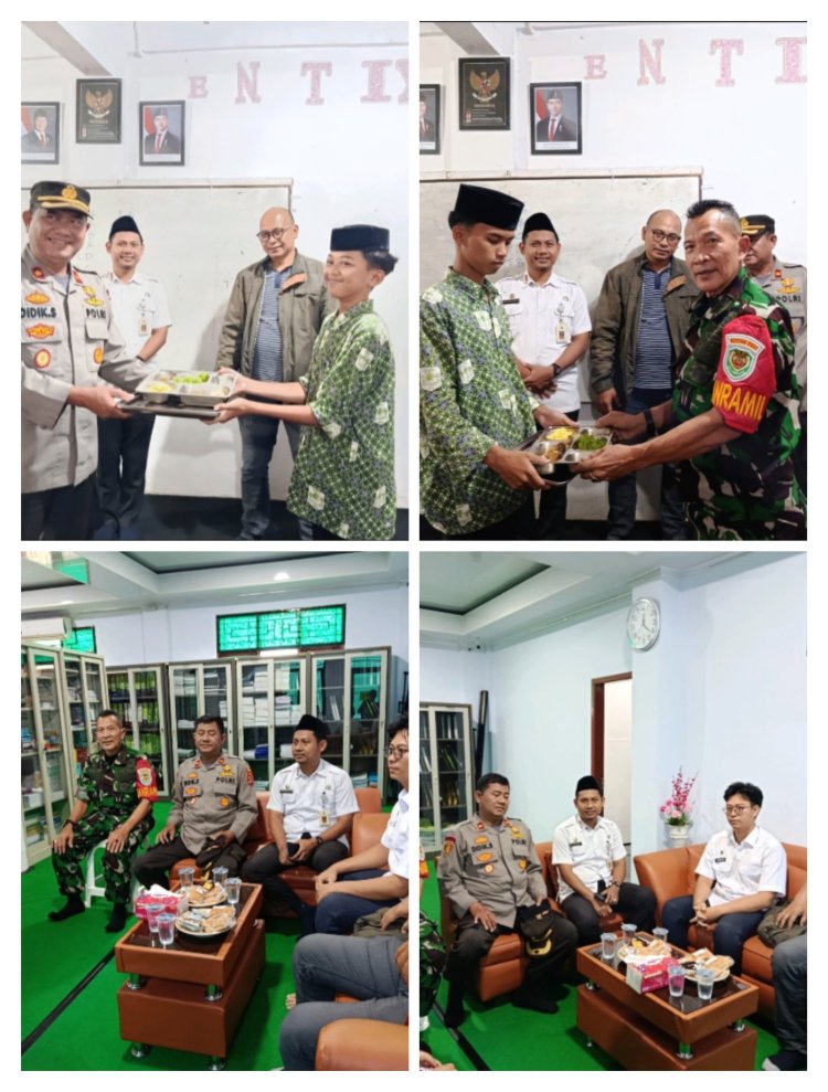 Muspika Kecamatan Menes Beserta Para Jajaran Hadiri Launching MBG Disekolah MTs-Malnu Pusat Menes.