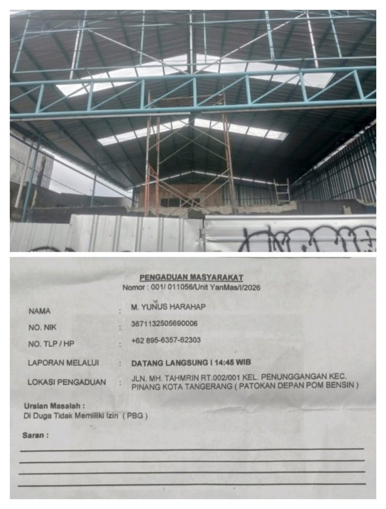 Stop Pembiaran! DPRD Bidik Bangunan Tanpa PBG di Pinang yang Rugikan PAD Kota Tangerang