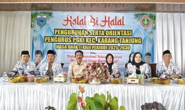 Mempererat Kebersamaan, Halal Bihalal PGRI Cabang Karangtanjung Di Hadiri Camat dan Wakil Ketua PGRI Pandeglang, Bertempat Divila Jamuju