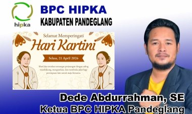 Dede Abdurrahman, Ketua BPC HIPKA Pandeglang, Sampaikan Selamat Memperingati Hari Kartini 21 April 2026