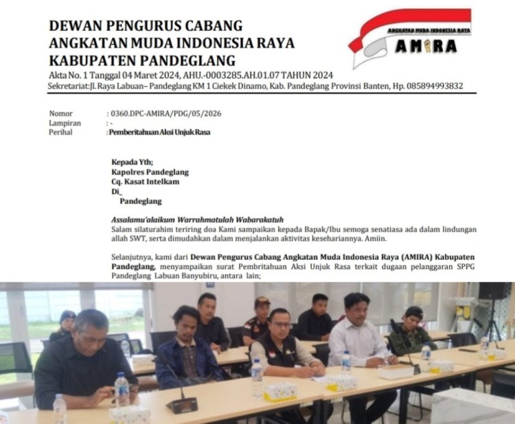KSPPG Banyubiru Labuan diduga Langgar SOP dan Tidak Sesuai Asta Cita Presiden Prabowo. DPC AMIRA dan DPC BPPKB Pandelang Akan Lakukan Aksi Unras