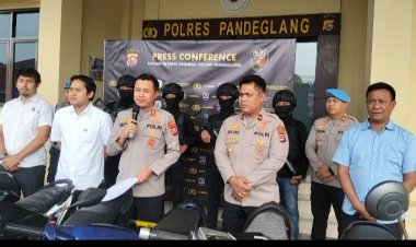 Beraksi di 6 TKP, Komplotan Spesialis Curanmor di Pandeglang Digulung Polisi