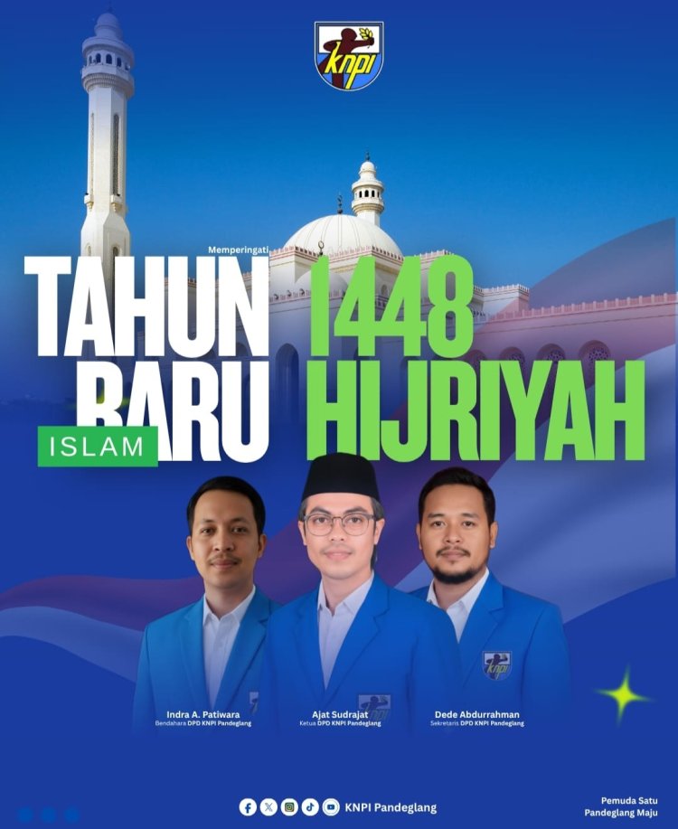 DPD KNPI Pandeglang Sampaikan Selamat Tahun Baru Islam 1 Muharram 1448 H, Momen Perkuat Iman dan Kontribusi bagi Daerah