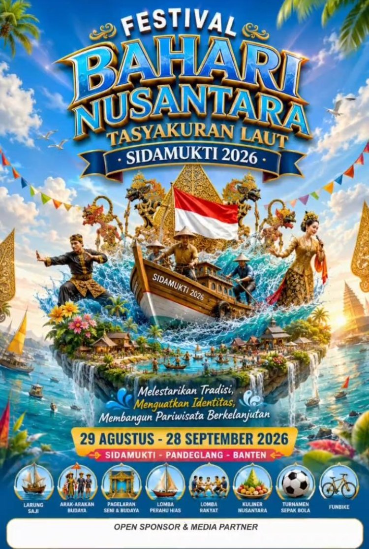 Warga Sidamukti Pandeglang Bakal Gelar Festival Tasyakuran Laut Selama Sebulan