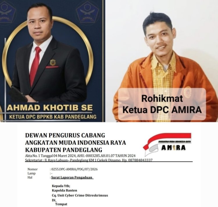 DPC BPPKB 1998 & DPC AMIRA Pandelang Minta Unit Cyiber Crime Polda Banten, Periksa Akun Tiktok @wanita.pancasila Terkait Dugaan Pencemaran Nama Baik Gubernur Banten