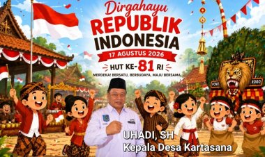 Dirgahayu Republik Indonesia Yang Ke-81 tahun 2026, Uhadi, SH, Kepala Desa Kartasana Kecamatan Pagelaran