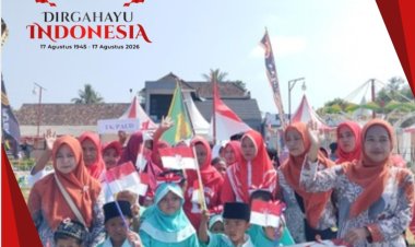 Semangat Merah Putih, KB KB ROUDHLOTUTH THOLIBIN Kartasana Ikuti Upacara HUT RI ke-81, Di Alun-alun Pagelaran