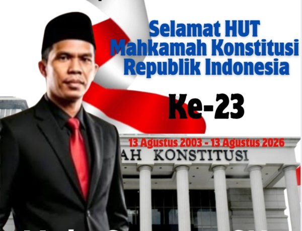 Kantor Hukum Moh. Supran, SH. & Partners mengucapkan Selamat Hari Ulang Tahun ke-23 Mahkamah Konstitusi Republik Indonesia.