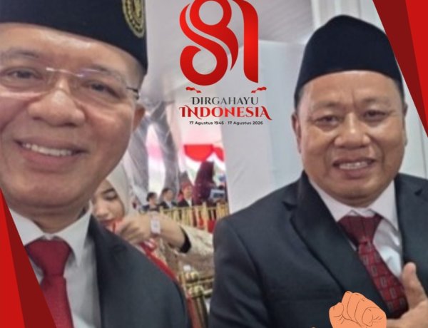 Uhadi Sekjen APDESI Merah Putih Bersama Ketua Umum ABPEDNAS Indonesia Indra Utama, Hadiri Perayaan HUT RI Ke-81 di Istana Negara,