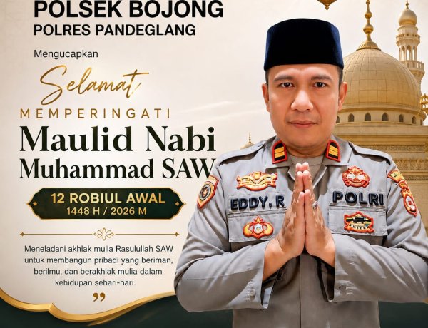 Maulid Nabi Jadi Momentum Perkuat Keteladanan dan Pelayanan, Kapolsek Bojong Ajak Masyarakat Teladani Akhlak Rasulullah