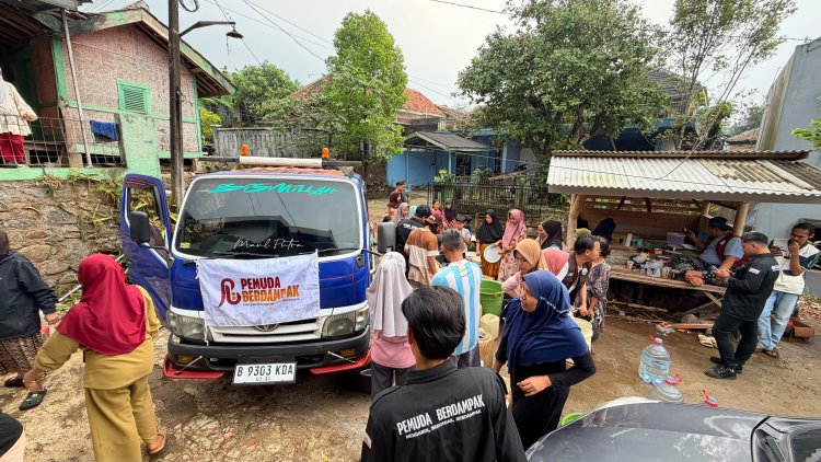 Pemuda Berdampak Salurkan 32.000 Liter Air Bersih bagi Warga Terdampak Kekeringan di Desa Kaduela, Pandeglang