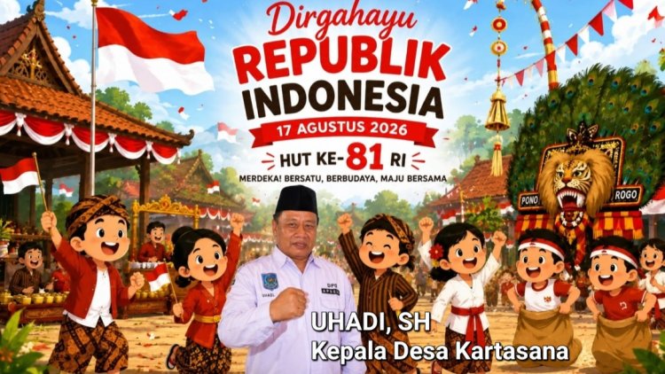 Dirgahayu Republik Indonesia Yang Ke-81 tahun 2026, Uhadi, SH, Kepala Desa Kartasana Kecamatan Pagelaran