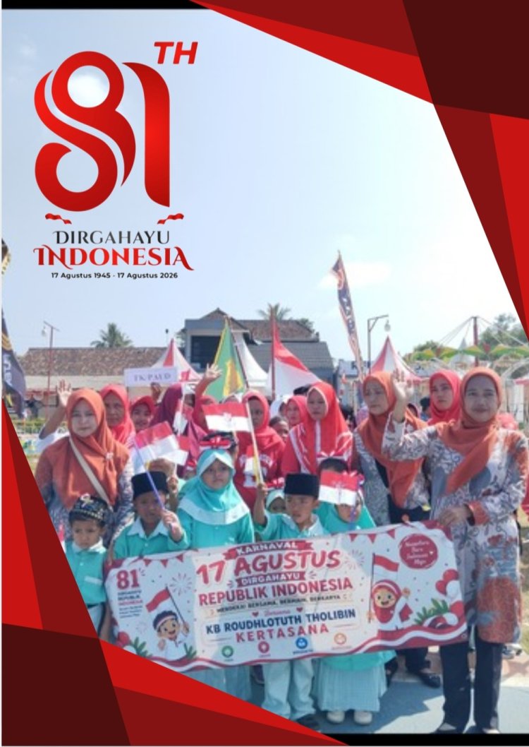 Semangat Merah Putih, KB KB ROUDHLOTUTH THOLIBIN Kartasana Ikuti Upacara HUT RI ke-81, Di Alun-alun Pagelaran