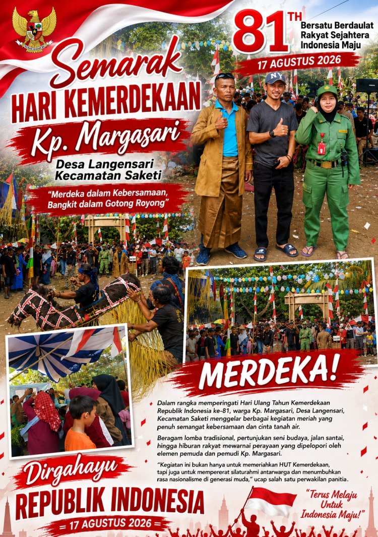 Semarak HUT Kemerdekaan RI ke-81, Pemuda Kampung Margasari Gelar Beragam Perlombaan  ‎