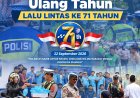 KNPI PANDEGLANG APRESIASI POLANTAS, UCAPKAN SELAMAT HUT LALU LINTAS BHAYANGKARA KE-71