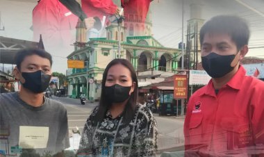 Peduli Warga di Tengah Ancaman Abu Vulkanik, H. Aam Apandi Fraksi PDI Perjuangan DPRD Pandeglang Turun ke Jalan Bagikan Masker