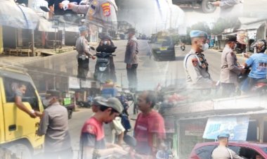 Polsek Bojong Bagikan Masker dan Sosialisasikan Dampak Erupsi Gunung Anak Krakatau kepada Masyarakat
