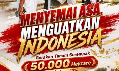 Gerakan Tanam Serentak 50.000 Hektare, Bupati Dewi: Penguatan Swasembada Pangan