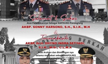 Pemkab Pandeglang Sampaikan Selamat Bertugas kepada AKBP Sonny Harsono sebagai Kapolres Pandeglang