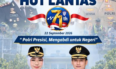BUPATI DAN WAKIL BUPATI PANDEGLANG UCAPKAN SELAMAT HUT LALU LINTAS BHAYANGKARA KE-71