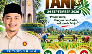 Hari Tani Nasional 2026, DPRD Pandeglang Eri Yanto Dorong Penguatan Petani dan Ketahanan Pangan Pandeglang