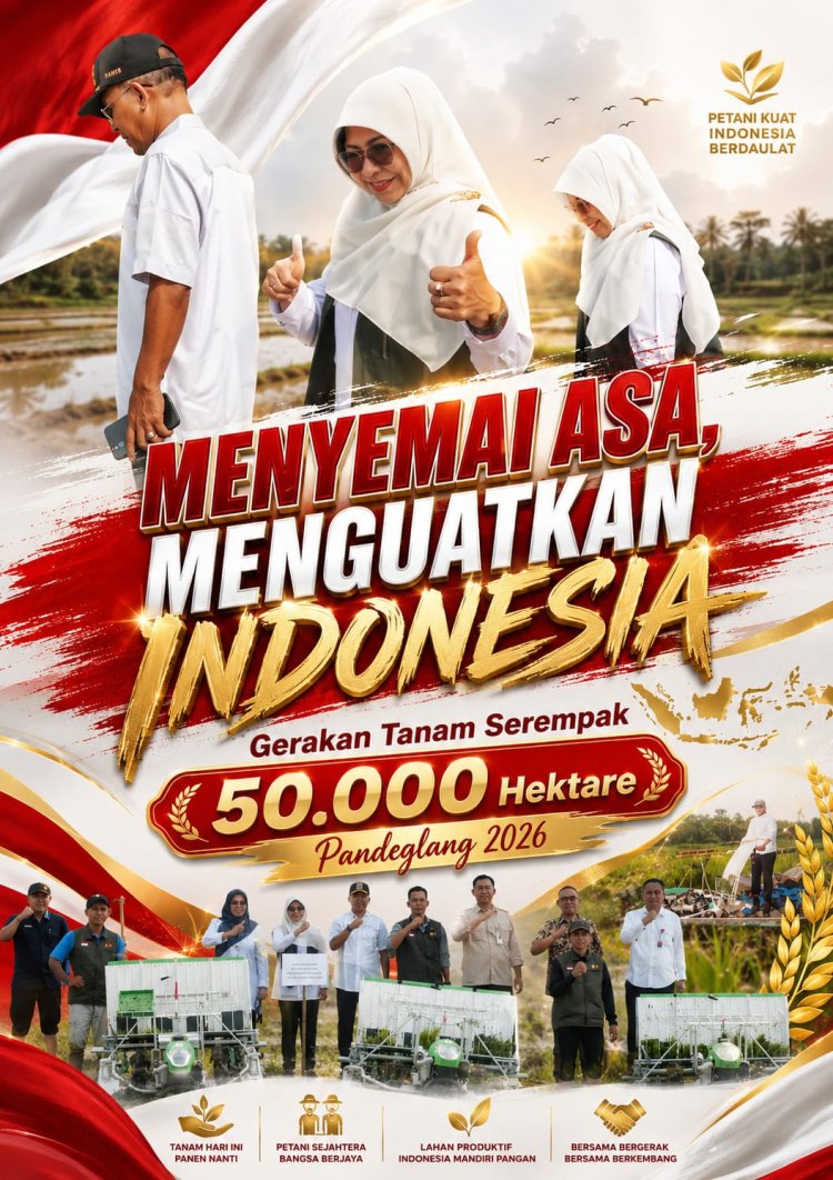 Gerakan Tanam Serentak 50.000 Hektare, Bupati Dewi: Penguatan Swasembada Pangan