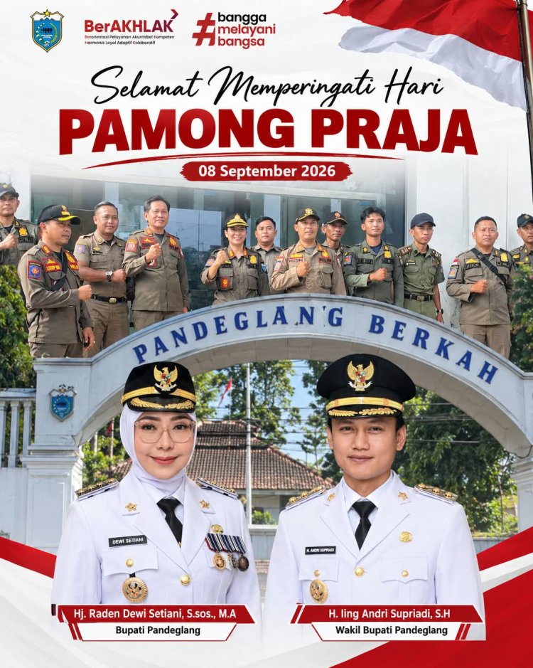 Pemkab Pandeglang Ucapkan Selamat Memperingati Hari Pamong Praja Tahun 2026: Perkuat Pengabdian untuk Masyarakat