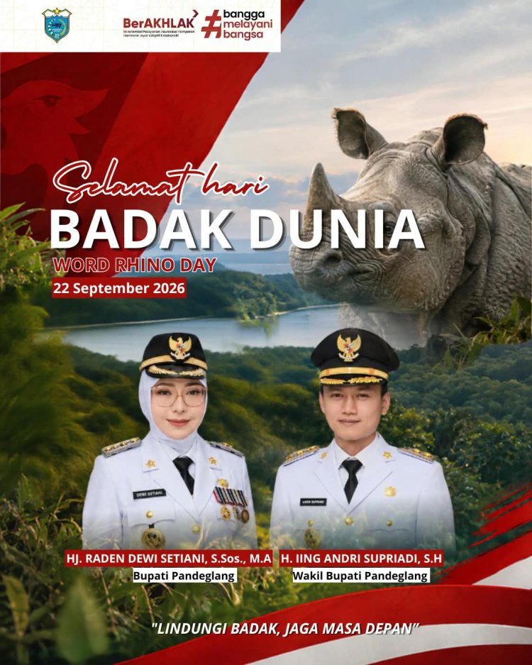 Pemkab Pandeglang Ajak Masyarakat Jaga Kelestarian Badak di Hari Badak Dunia 2026