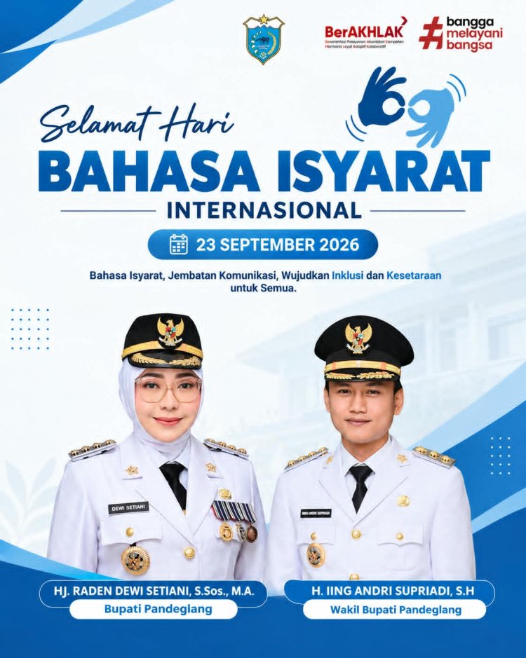 Pemkab Pandeglang Tegaskan Komitmen Mewujudkan Komunikasi Inklusif pada Hari Bahasa Isyarat Internasional