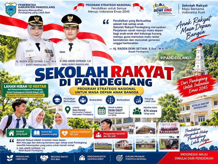 Sekolah Rakyat Pandeglang Resmi Berjalan, 474 Anak Mulai Menata Masa Depan