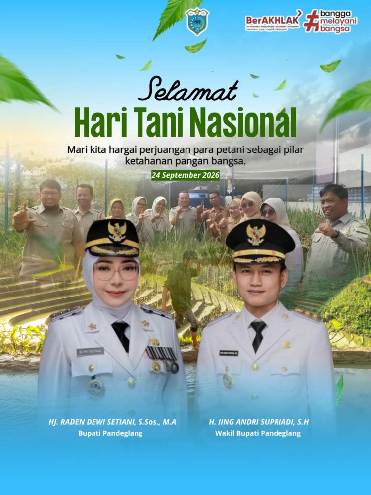 Hari Tani Nasional 2026, Pemkab Pandeglang Tegaskan Komitmen Perkuat Petani dan Ketahanan Pangan