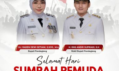 Bupati dan Wakil Bupati Pandeglang Sampaikan Selamat Hari Sumpah Pemuda 2026, Ajak Generasi Muda Terus Bergerak untuk Indonesia
