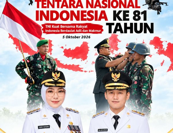 HUT ke-81 TNI, Pemkab Pandeglang: Bersama Rakyat, TNI Mengawal Indonesia Berdaulat