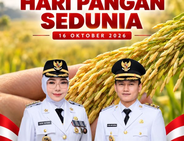Hari Pangan Sedunia 2026, Bupati dan Wakil Bupati Pandeglang Ajak Perkuat Ketahanan Pangan dan Sejahterakan Petani
