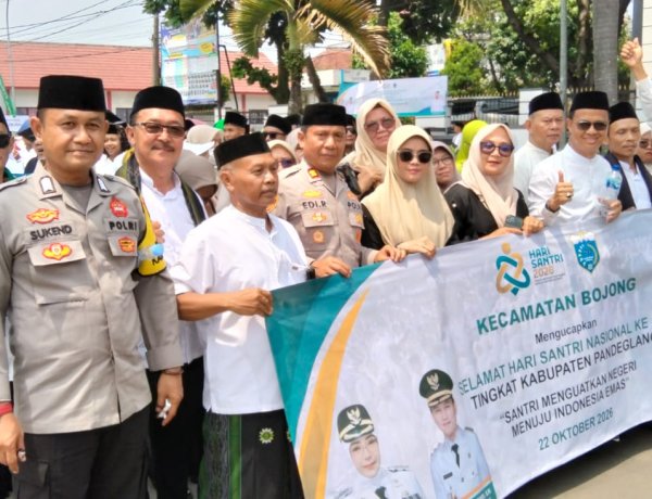 150 Santri Bojong Semarakan Hari Santri Nasional 2026, Kapolsek dan Camat Serukan Persatuan
