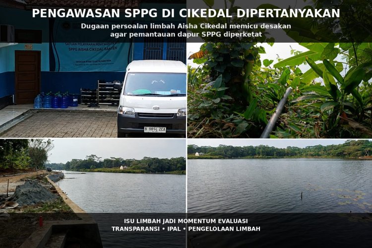 Isu Limbah Dapur Aisha Cikedal Tak Kunjung Terang, Publik Mulai Soroti Pengawasan SPPG di Kecamatan Cikedal